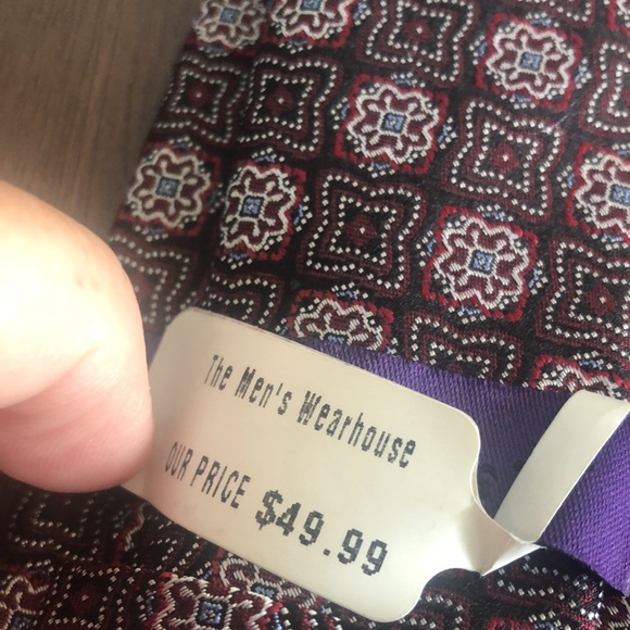 💯 silk Burma Bibas Italian tie - Picture 6 of 7